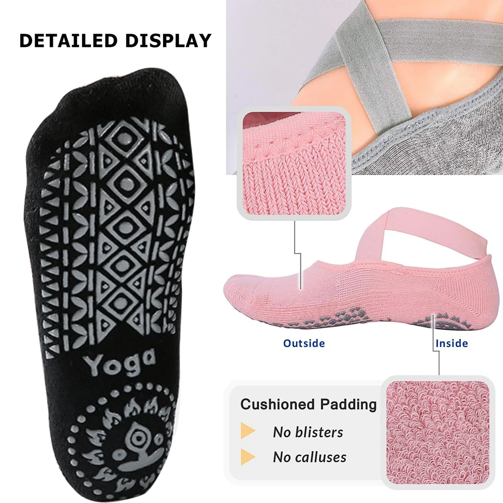 1 Par de Meias de Yoga para Mu - Grip Sock Yoga avaliação e preço