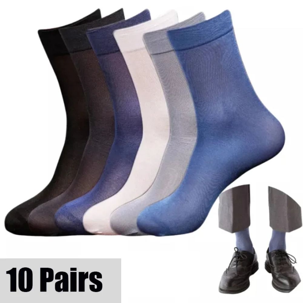 10 pares de meias masculinas d - Silk Sock Bamboo avaliação e preço