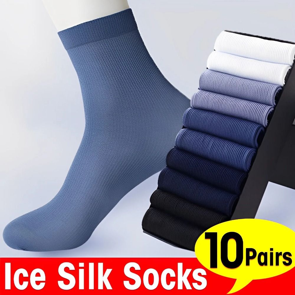 10 pares de meias masculinas d - Silk Sock Bamboo avaliação e preço